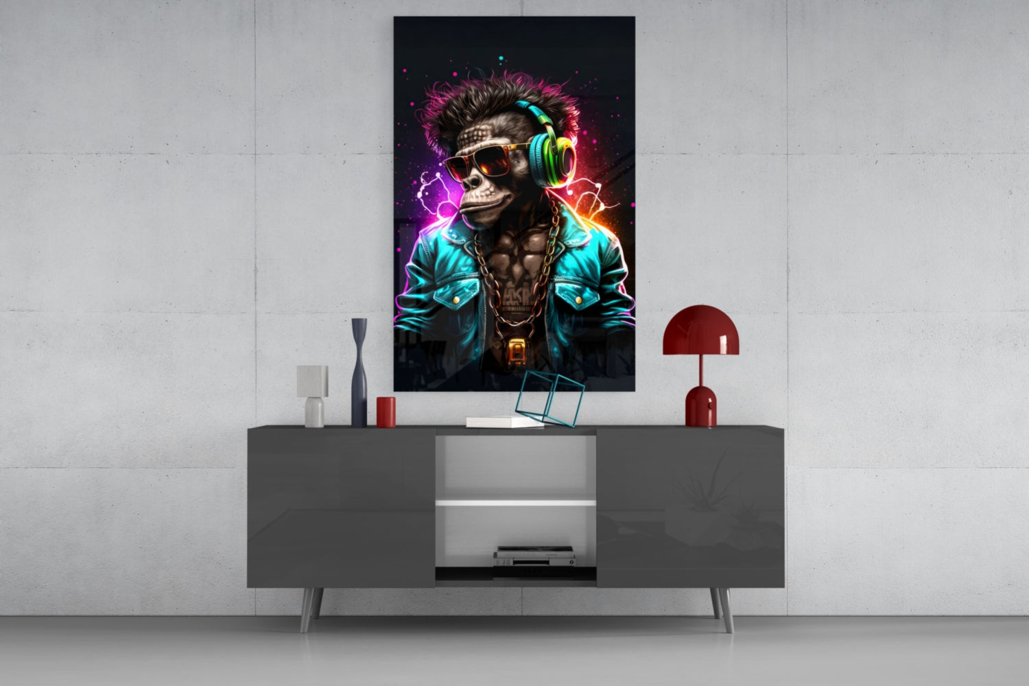 Feel the Music Glass Wall Art|| Designer's Collection.
