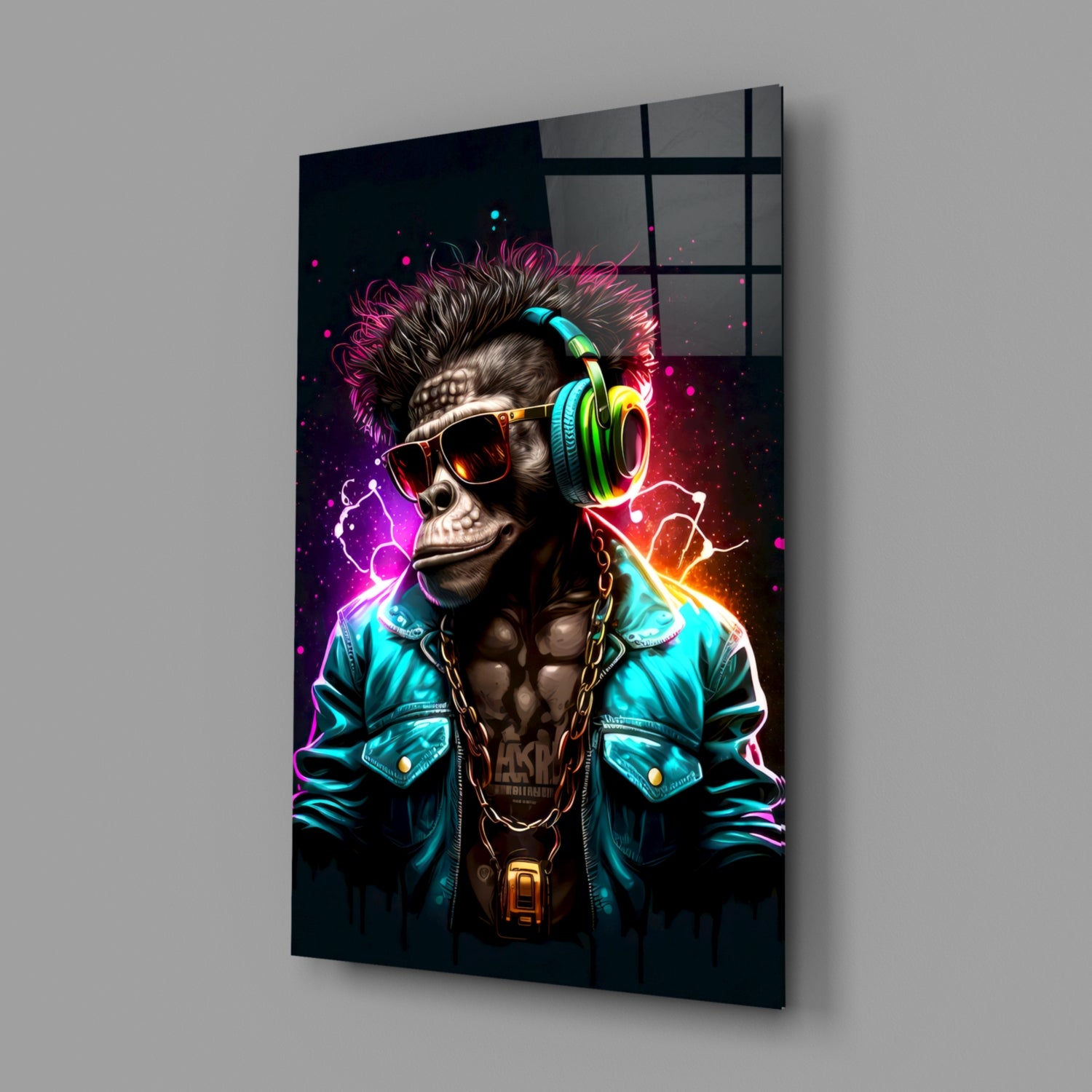 Feel the Music Glass Wall Art|| Designer's Collection.