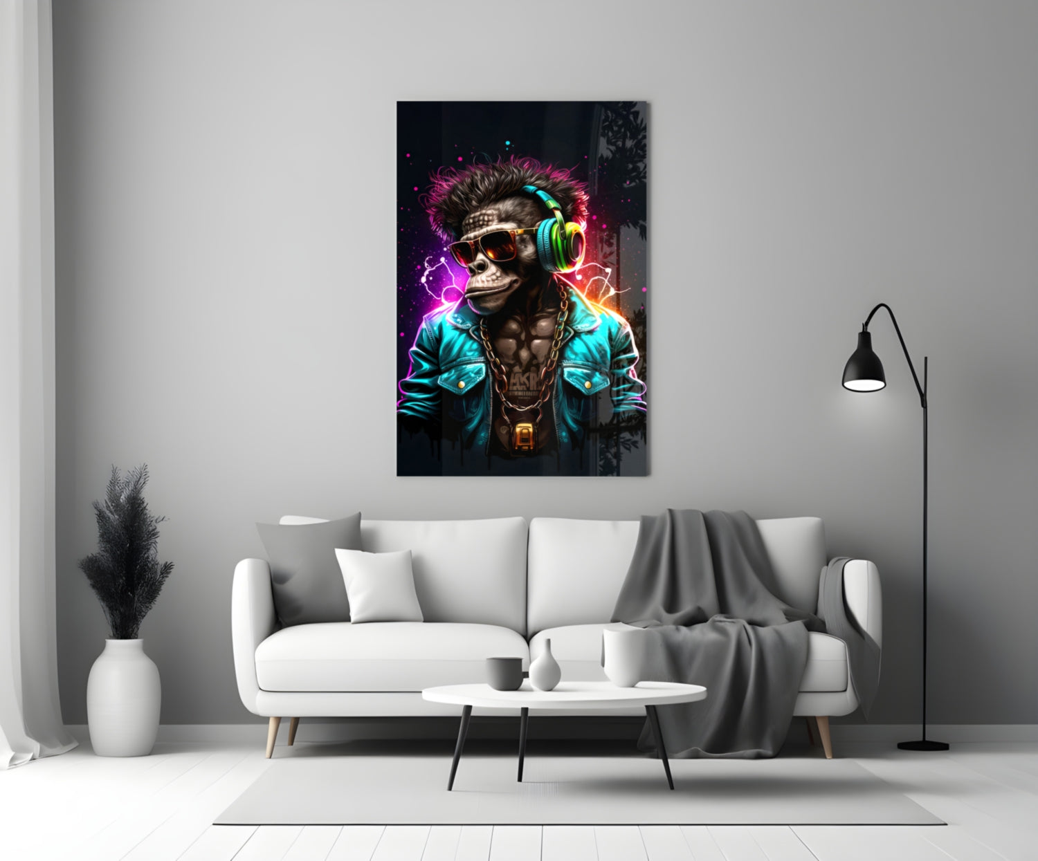 Feel the Music Glass Wall Art|| Designer's Collection.