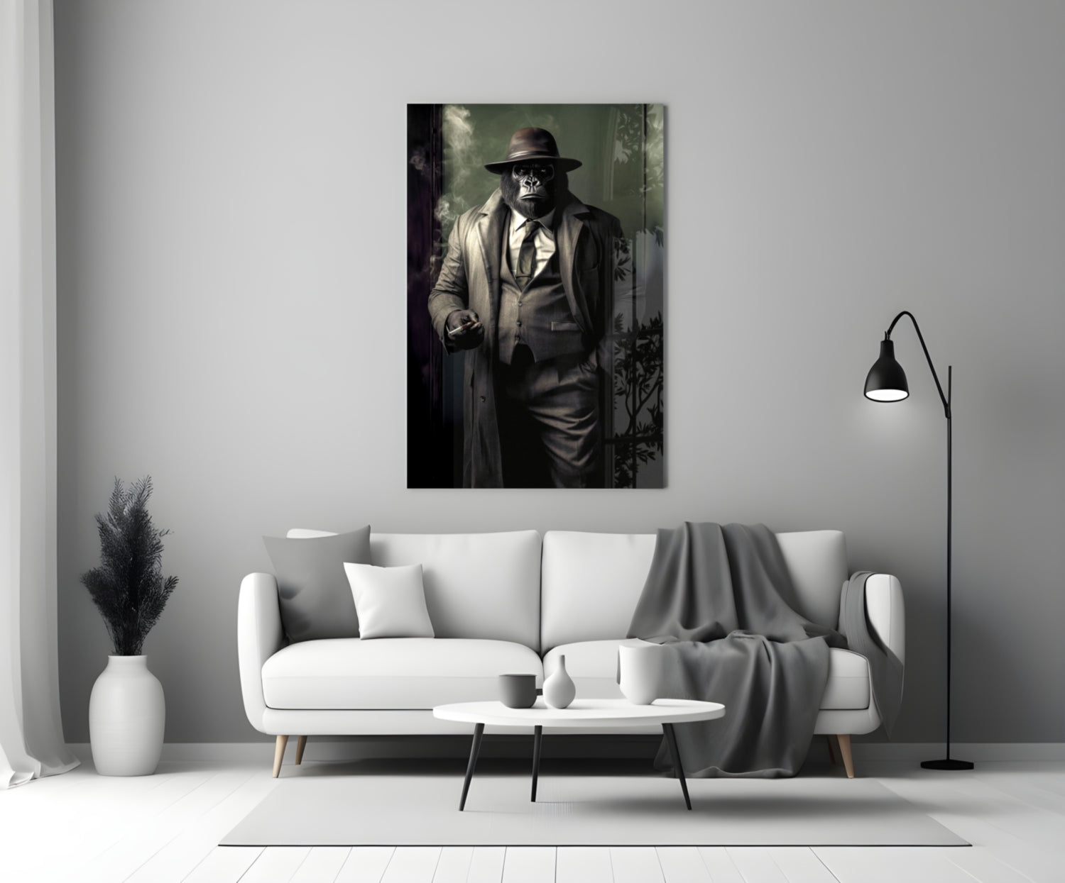 Mr. Inspector Glass Wall Art|| Designer's Collection.