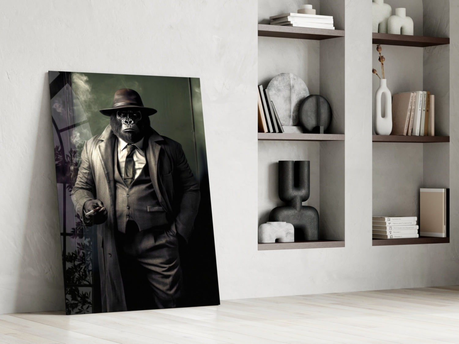 Mr. Inspector Glass Wall Art|| Designer's Collection.