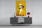 Bird Vogue Glass Wall Art|| Designer's Collection.