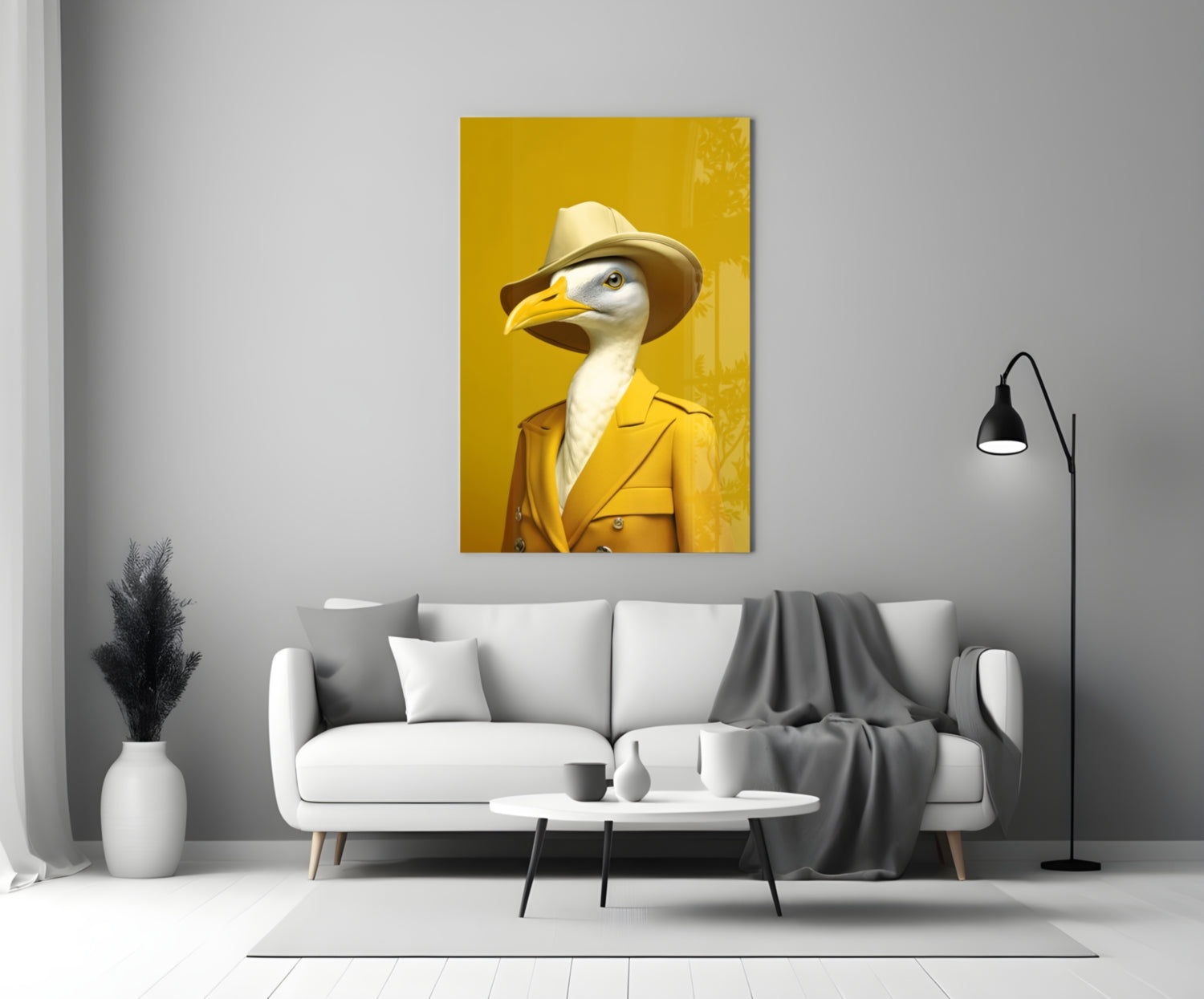 Bird Vogue Glass Wall Art|| Designer's Collection.