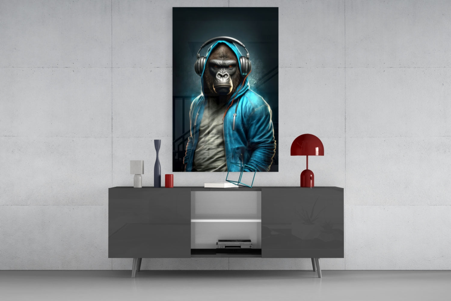 Animal Vogue Glass Wall Art|| Designer's Collection.