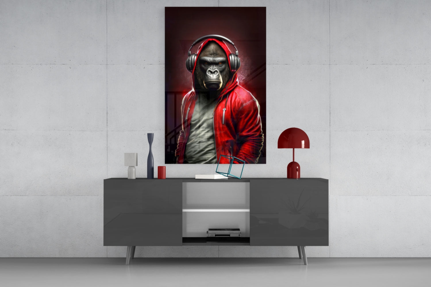 Animal Vogue Glass Wall Art|| Designer's Collection.