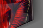 Animal Vogue panel catching lamp light to reveal its cinematic glow