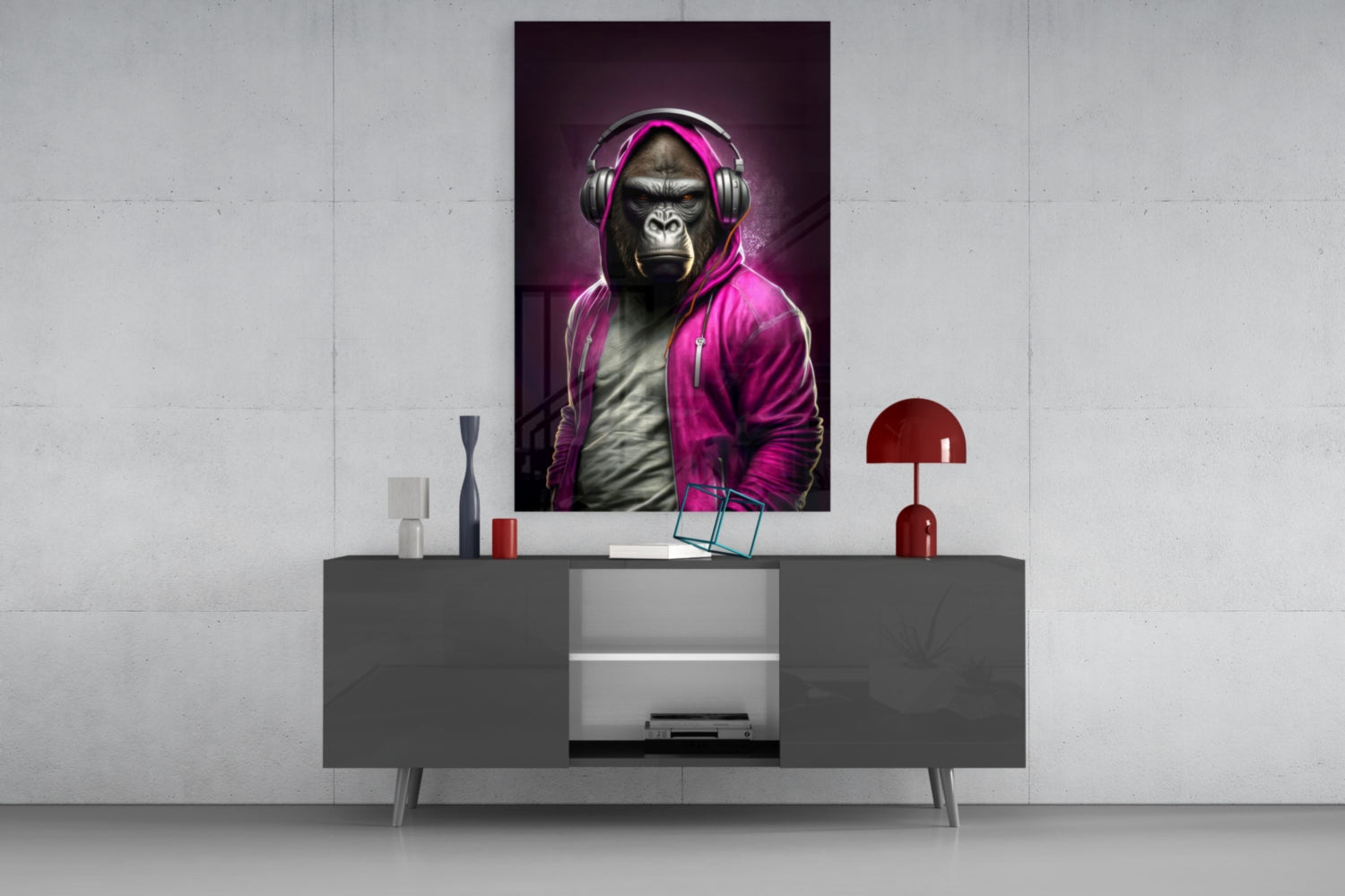 Animal Vogue Glass Wall Art|| Designer's Collection.