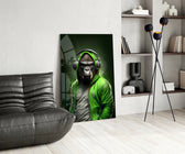 Animal Vogue glass print enhancing a den with statement firepower