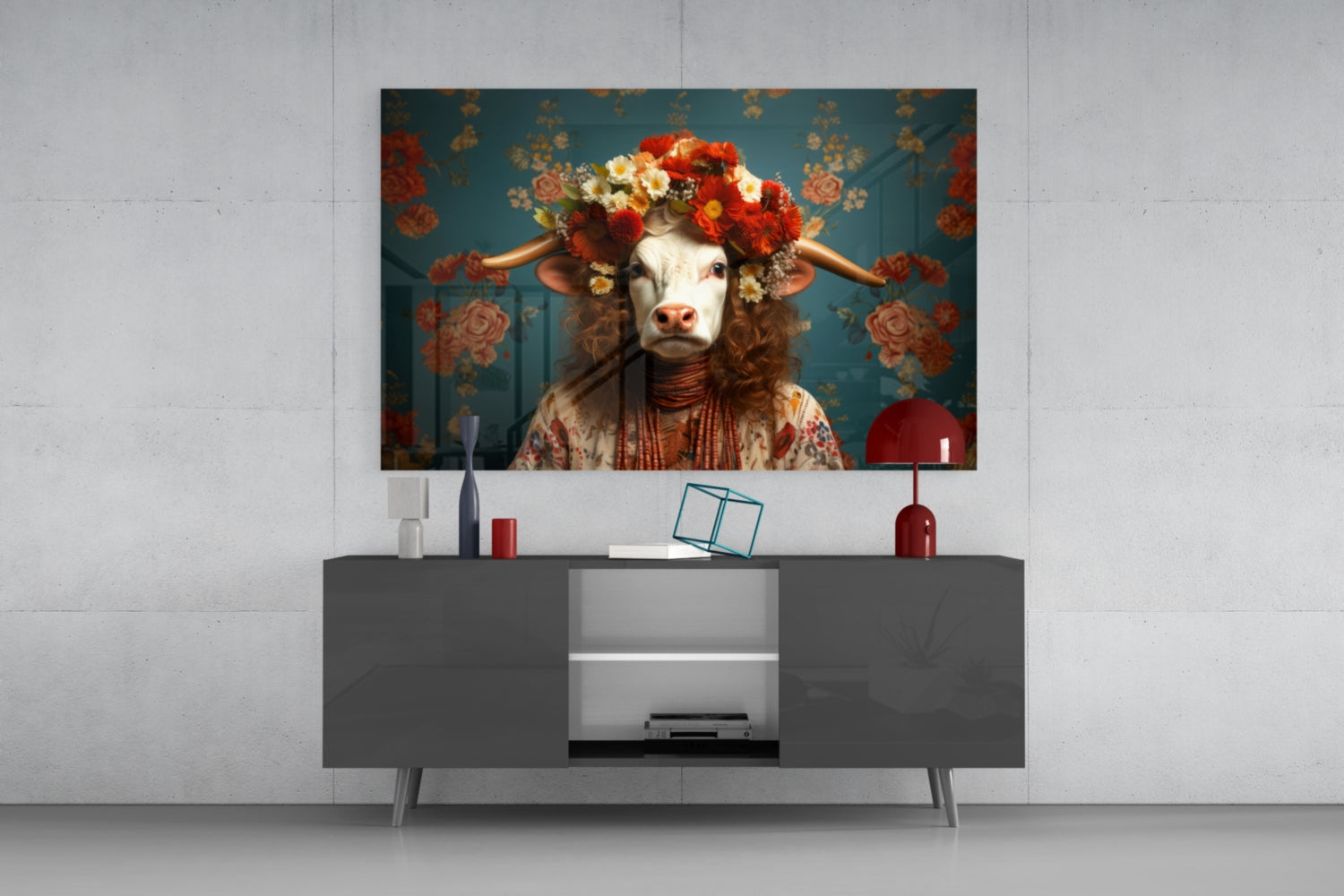 But Not Happy Glass Wall Art|| Designer's Collection.