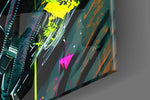 City Music panel catching lamp light to reveal its cinematic glow