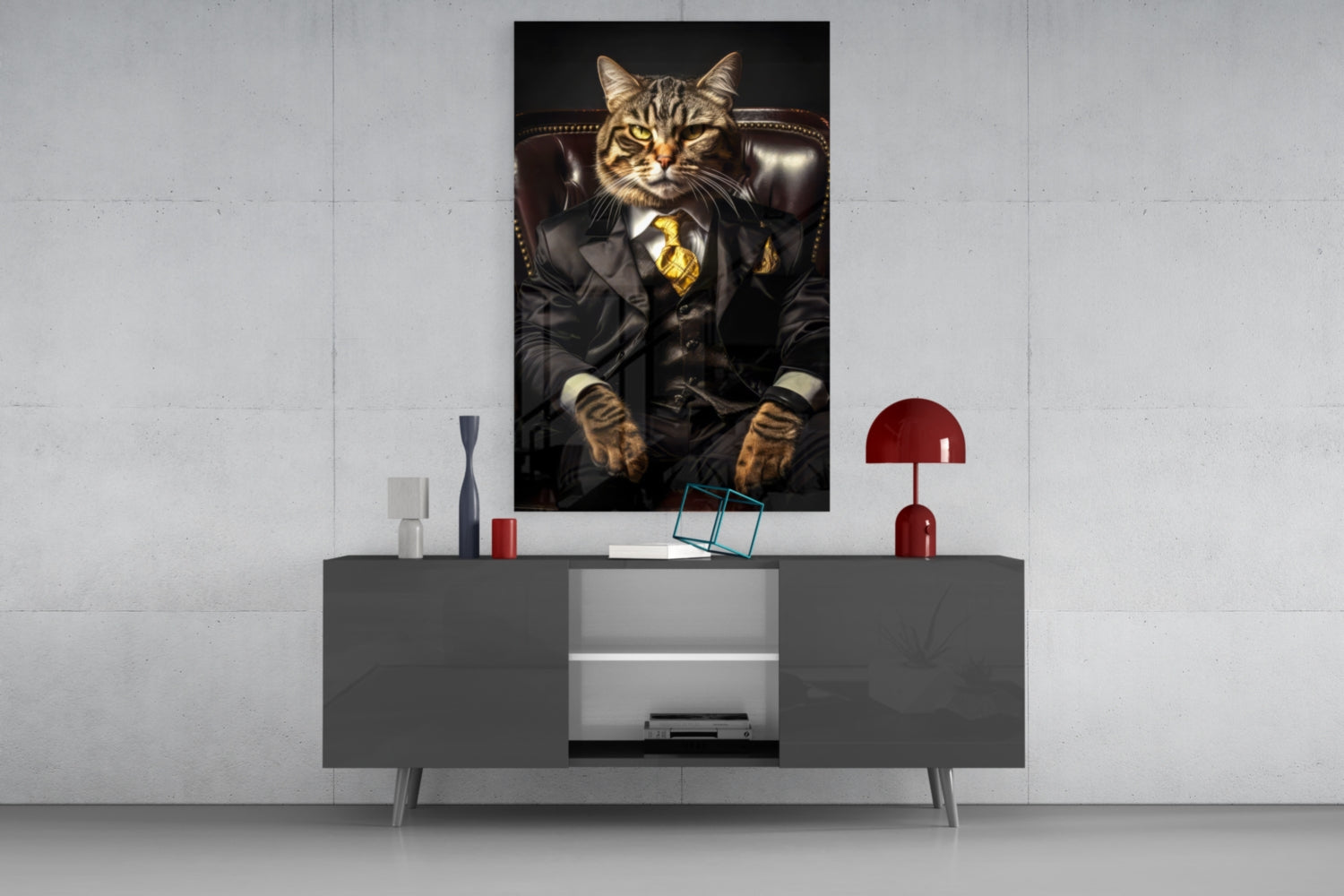 The Boss Glass Wall Art|| Designer's Collection.