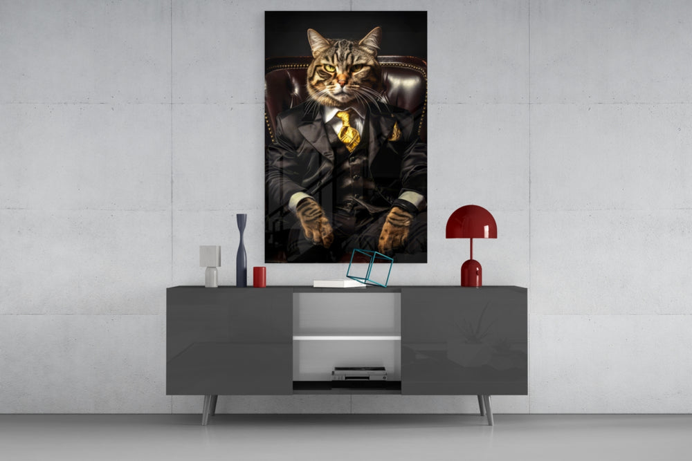 The Boss Glass Wall Art|| Designer's Collection.