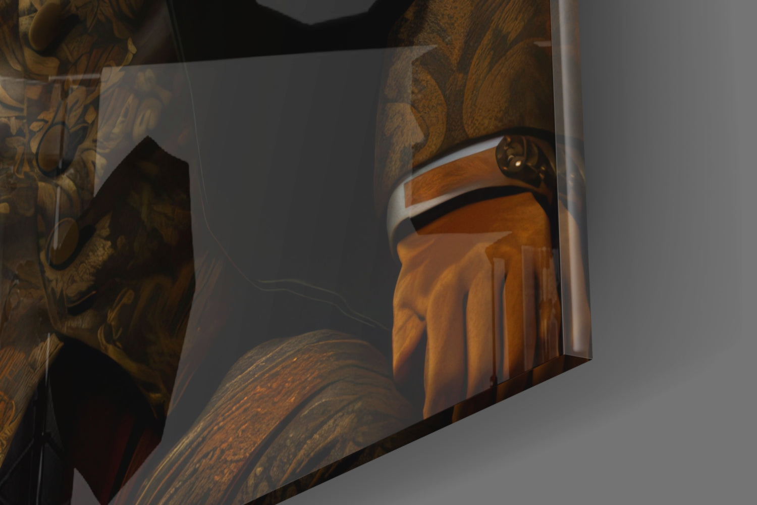 Gentleman Glass Wall Art|| Designer's Collection.