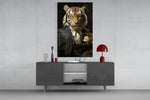 Gentleman Glass Wall Art|| Designer's Collection.