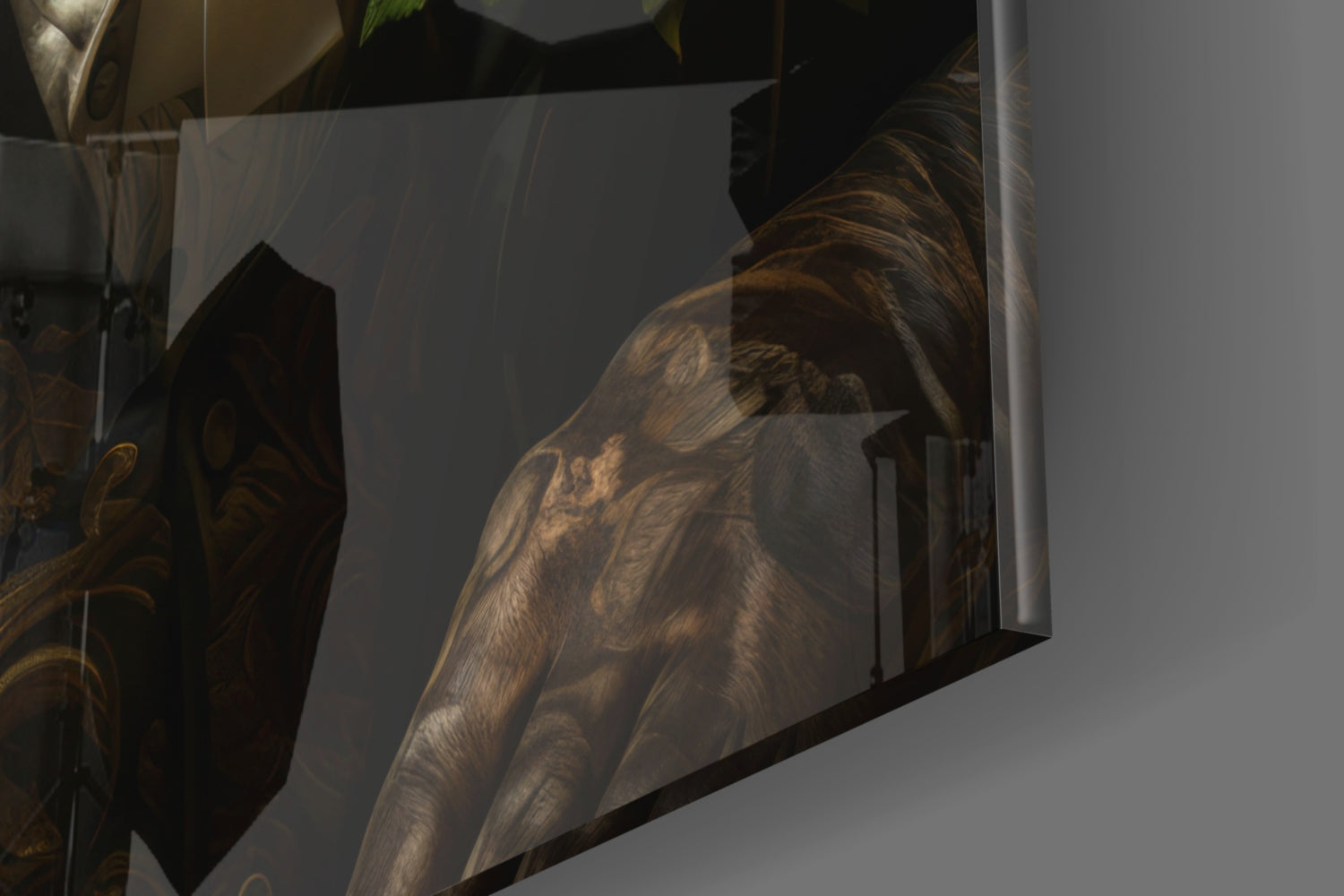 Gentleman Glass Wall Art|| Designer's Collection.