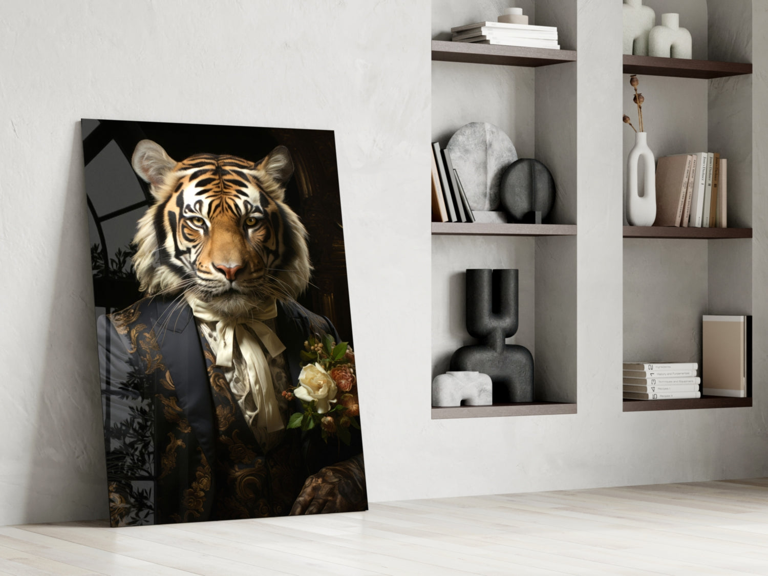 Gentleman Glass Wall Art|| Designer's Collection.