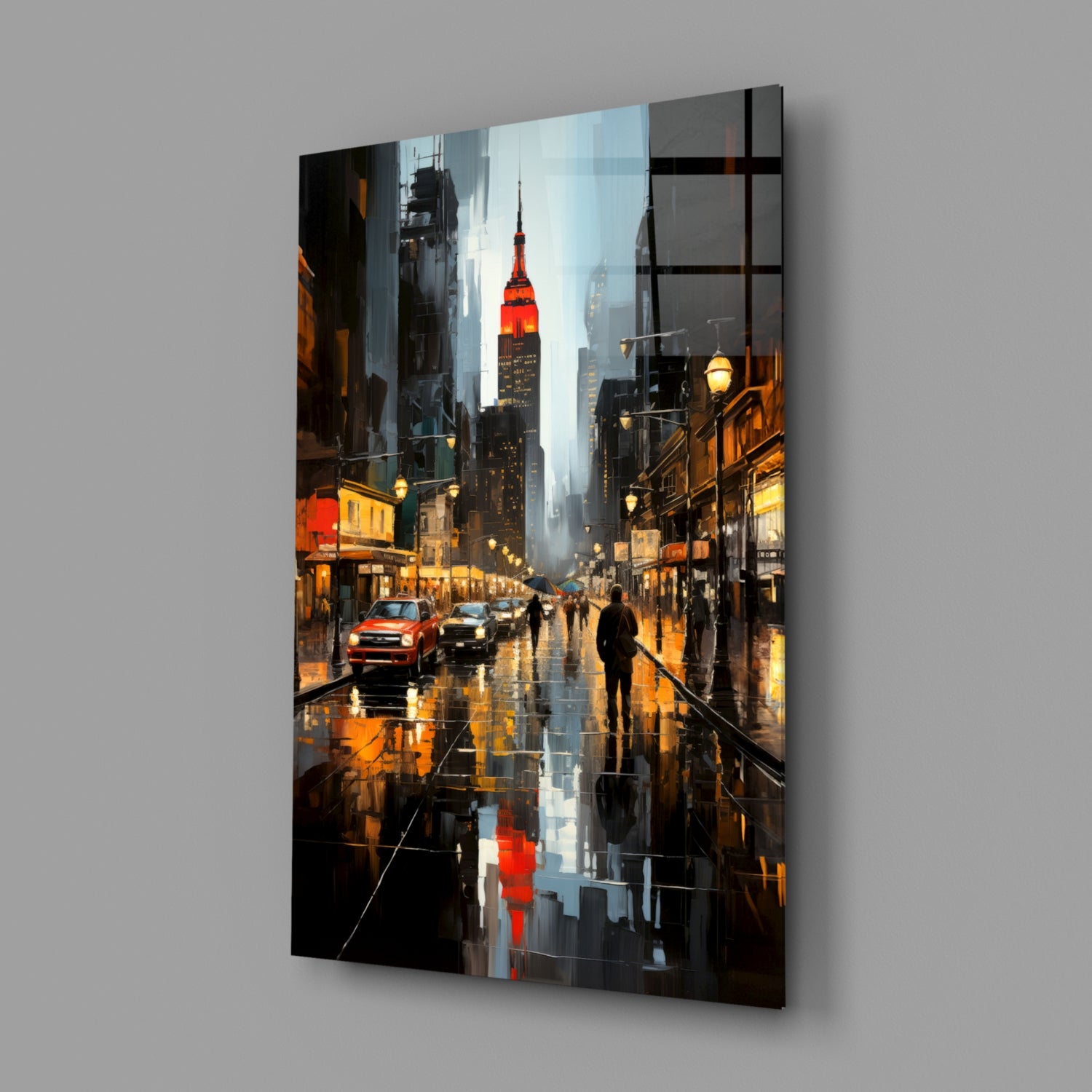 City Night Glass Wall Art|| Designer's Collection.