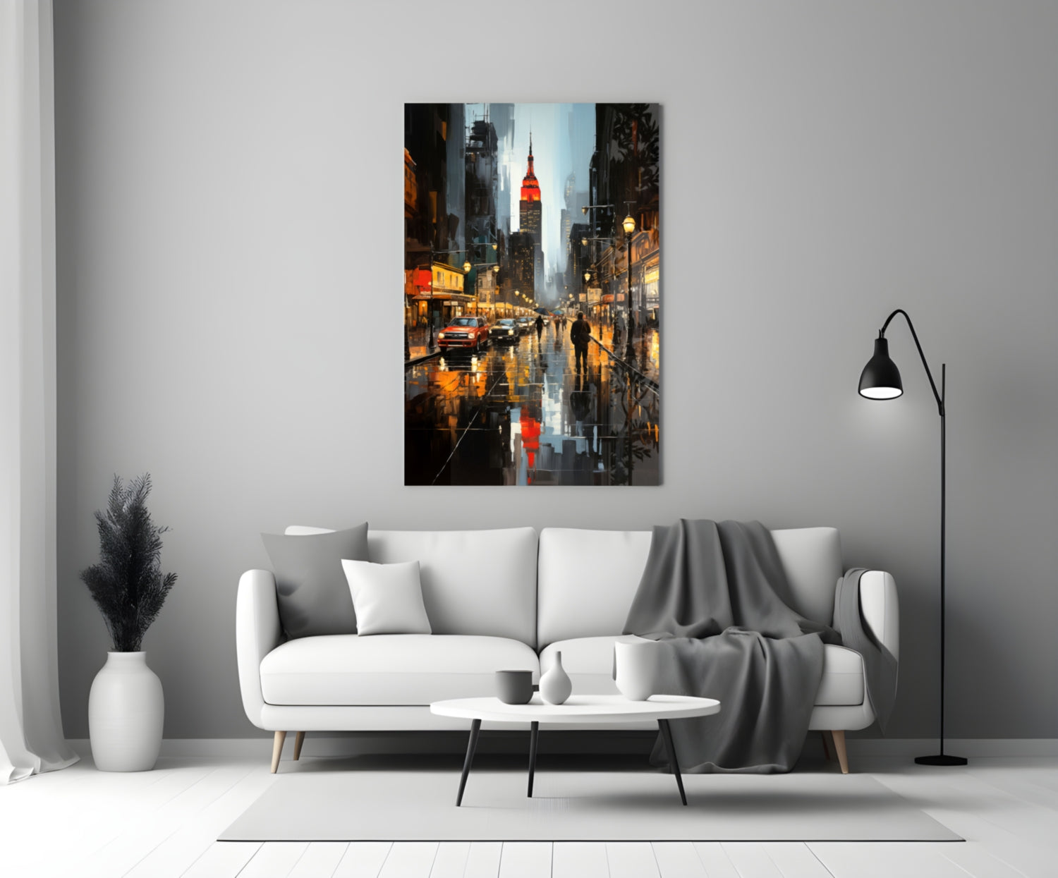 City Night Glass Wall Art|| Designer's Collection.