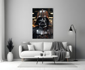 Darth Vader close-up showing copper-engraved crown plates