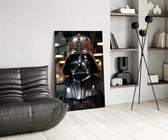 Darth Vader panel adding editorial drama to a hallway