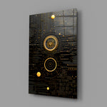 Ancient Sky close-up showing golden orbital lines and amber moons