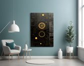 Ancient Sky panel adding editorial flair to a hallway