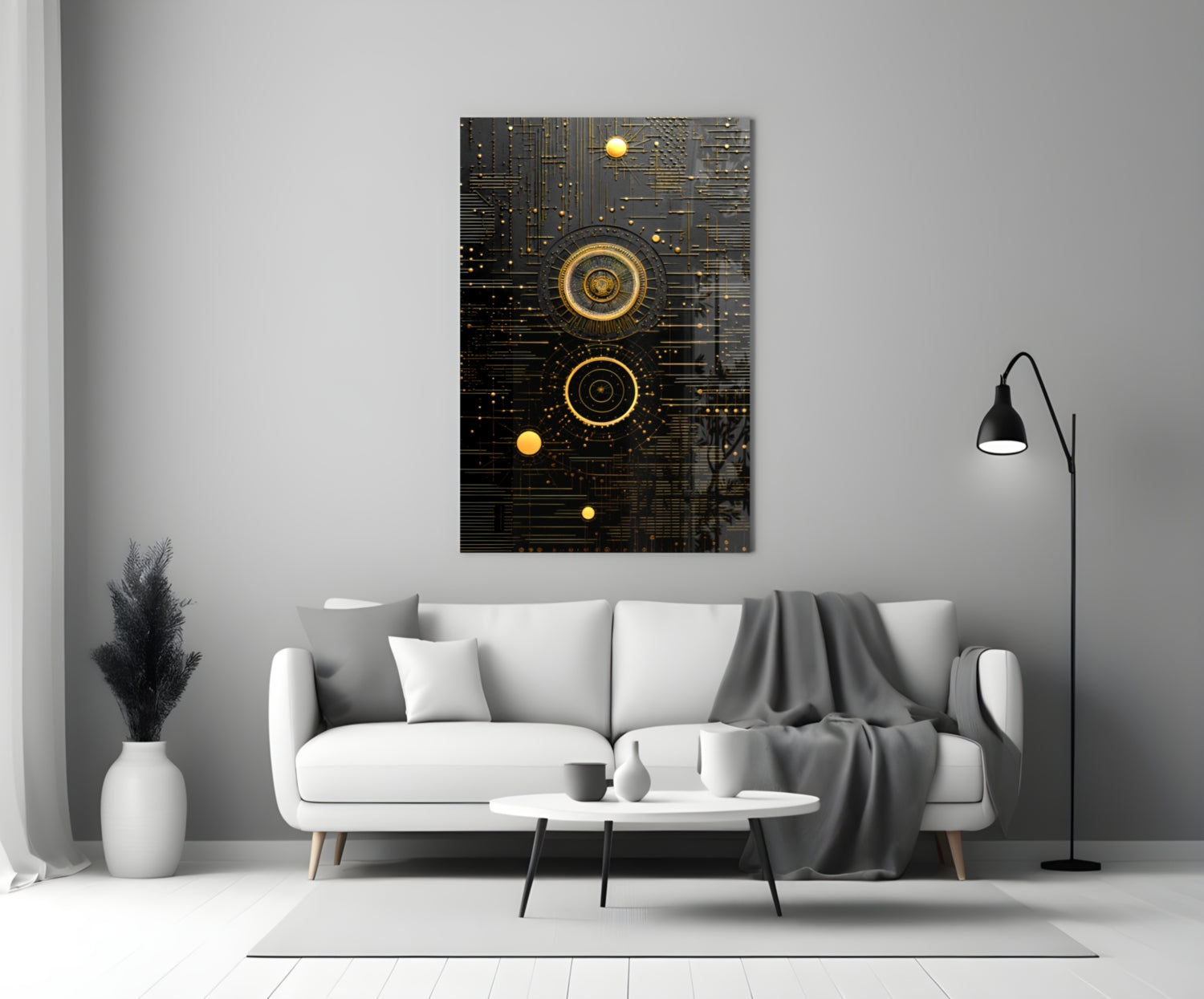 Ancient Sky Glass Wall Art|| Designer's Collection.