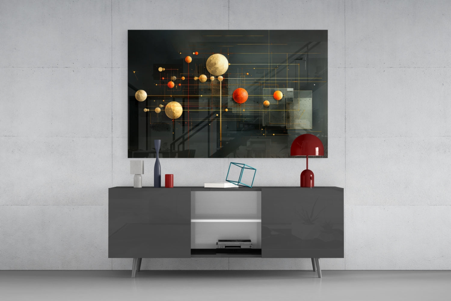 Planets Glass Wall Art|| Designer's Collection.