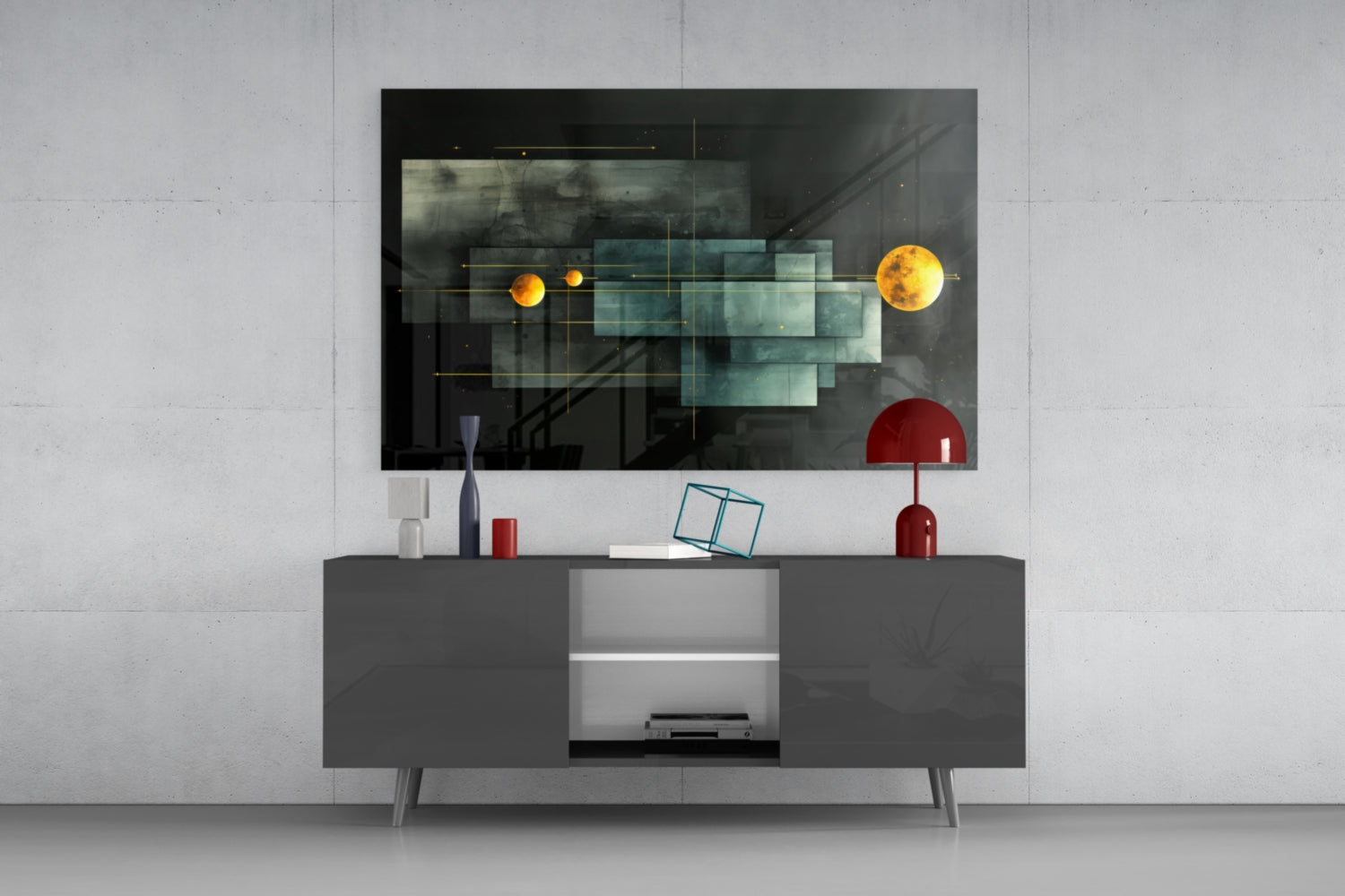 Planet Race Glass Wall Art|| Designer's Collection.
