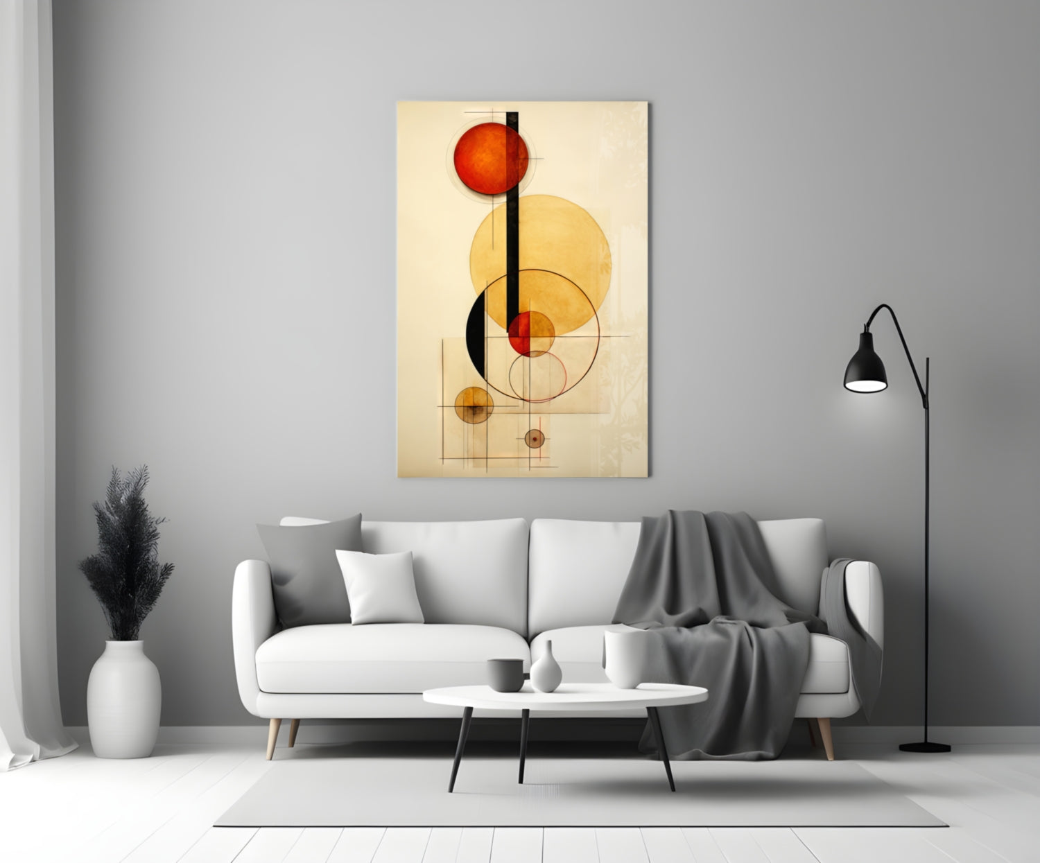 Circles Glass Wall Art|| Designer's Collection.