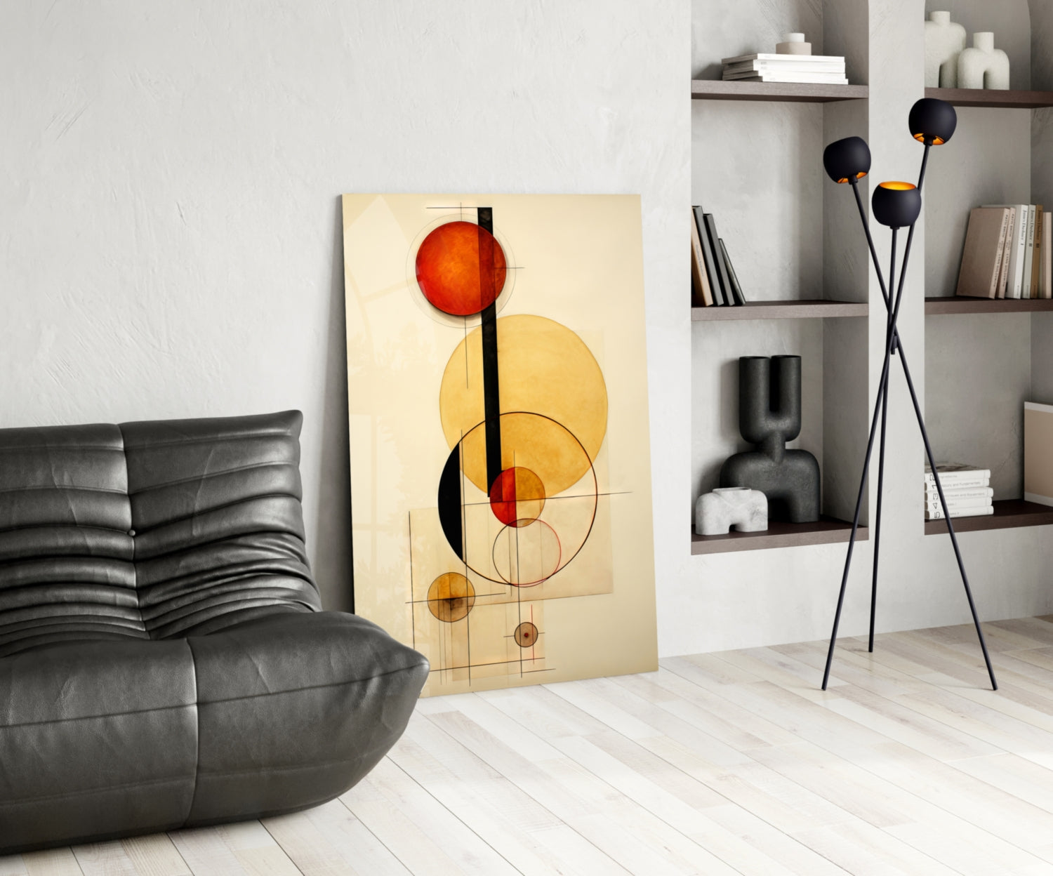 Circles Glass Wall Art|| Designer's Collection.