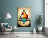 Triangels Glass Wall Art|| Designer's Collection.