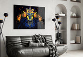 Astrologer panel adding editorial flair to a hallway