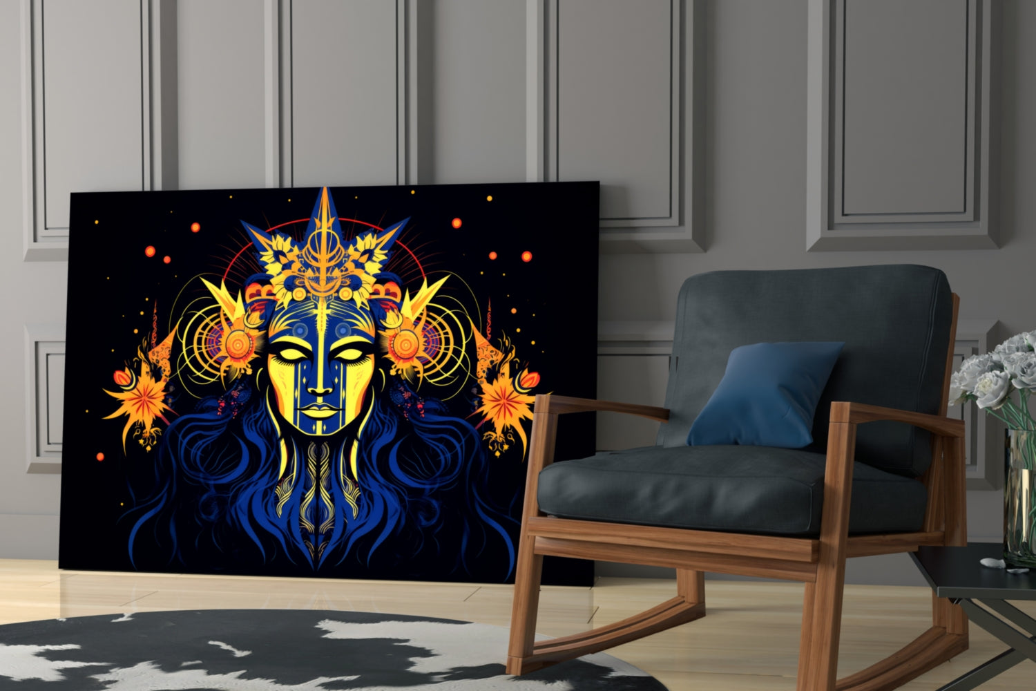 Astrologer Glass Wall Art|| Designer's Collection.