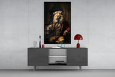 Gentleman Glass Wall Art|| Designer's Collection.