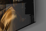 Gentleman panel catching lamp light to reveal its cinematic glow