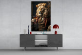 Gentleman Glass Wall Art|| Designer's Collection.