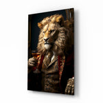 Regal-portrait panel bringing noble glow to a study