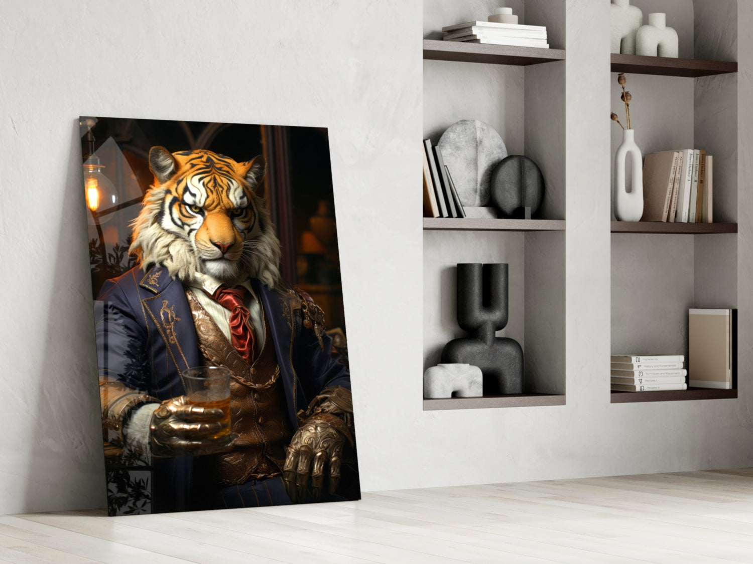 Duke Lion Glass Wall Art|| Designer's Collection.