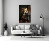Gentleman Glass Wall Art|| Designer's Collection