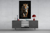 Tiger in the Dog Glass Wall Art|| Designer's Collection.