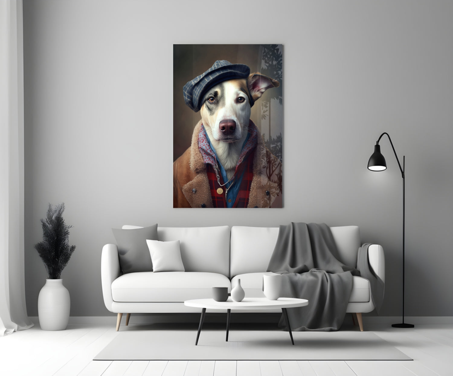 Dog Vogue Glass Wall Art|| Designer's Collection.
