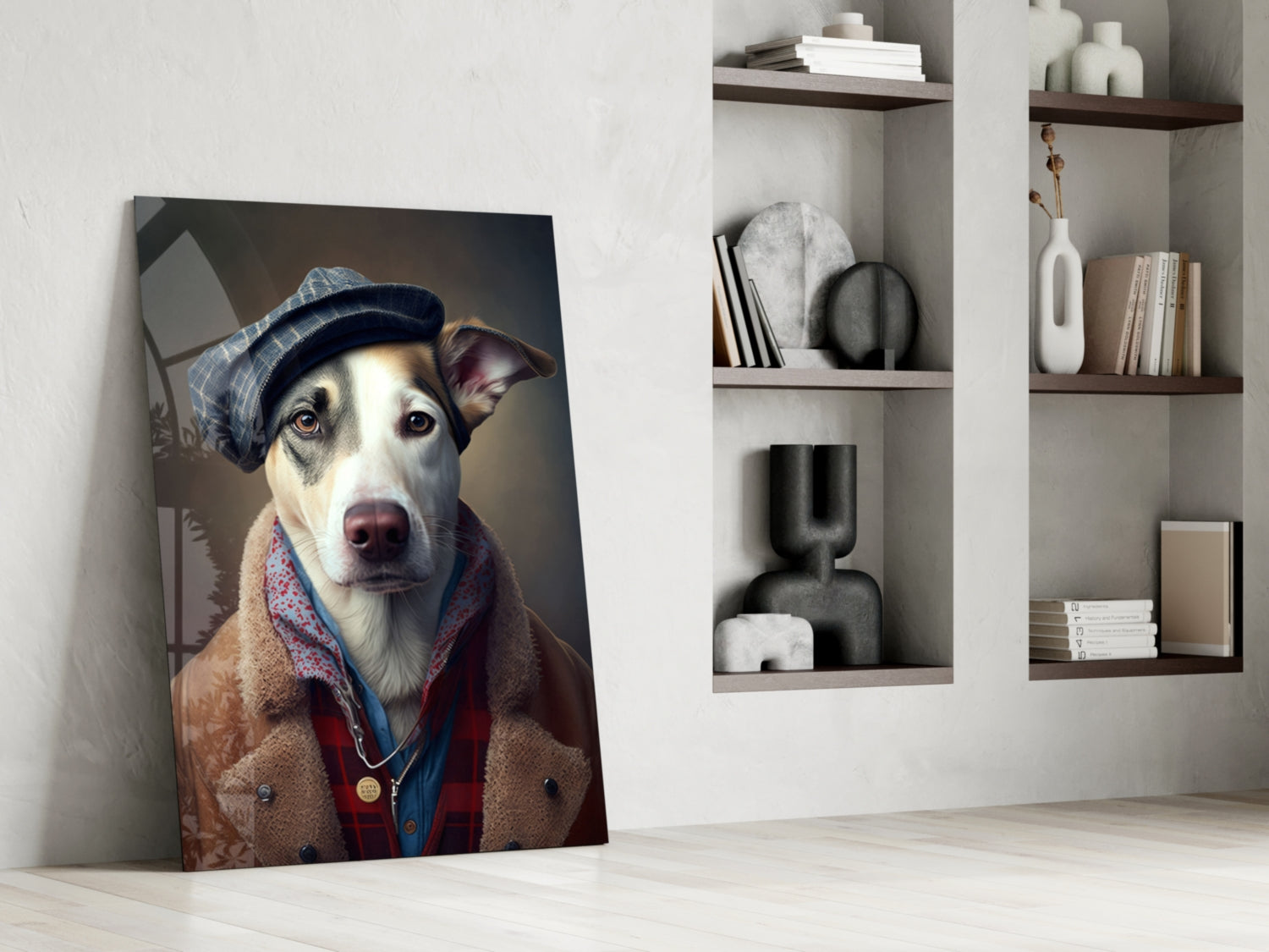Dog Vogue Glass Wall Art|| Designer's Collection.