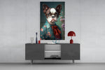 Dog Vogue Glass Wall Art|| Designer's Collection.