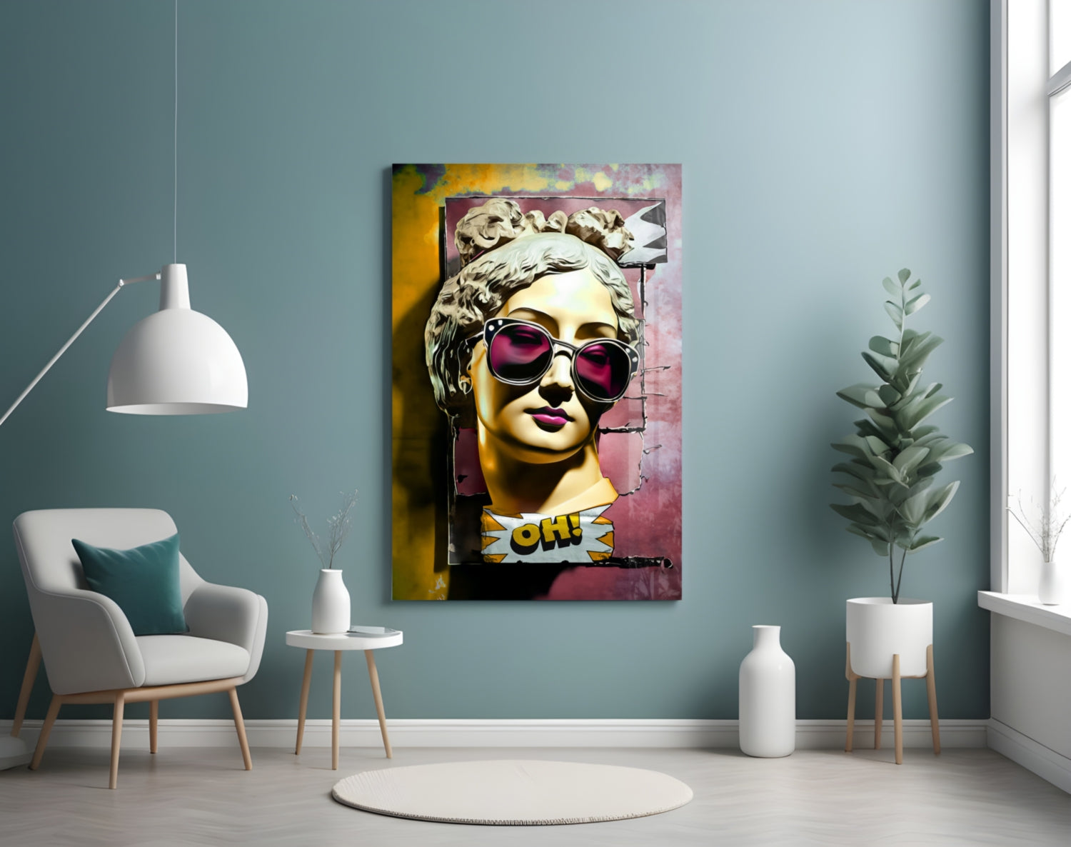 Oh! Glass Wall Art || Designer Collection.