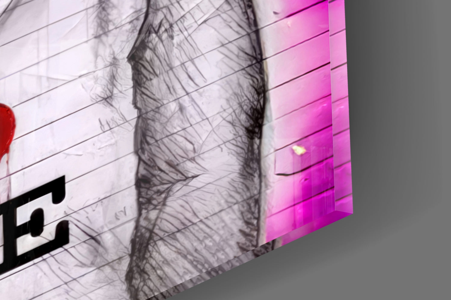 I Love Life Glass Wall Art || Designer Collection.