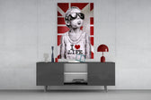 I Love Life Glass Wall Art || Designer Collection.