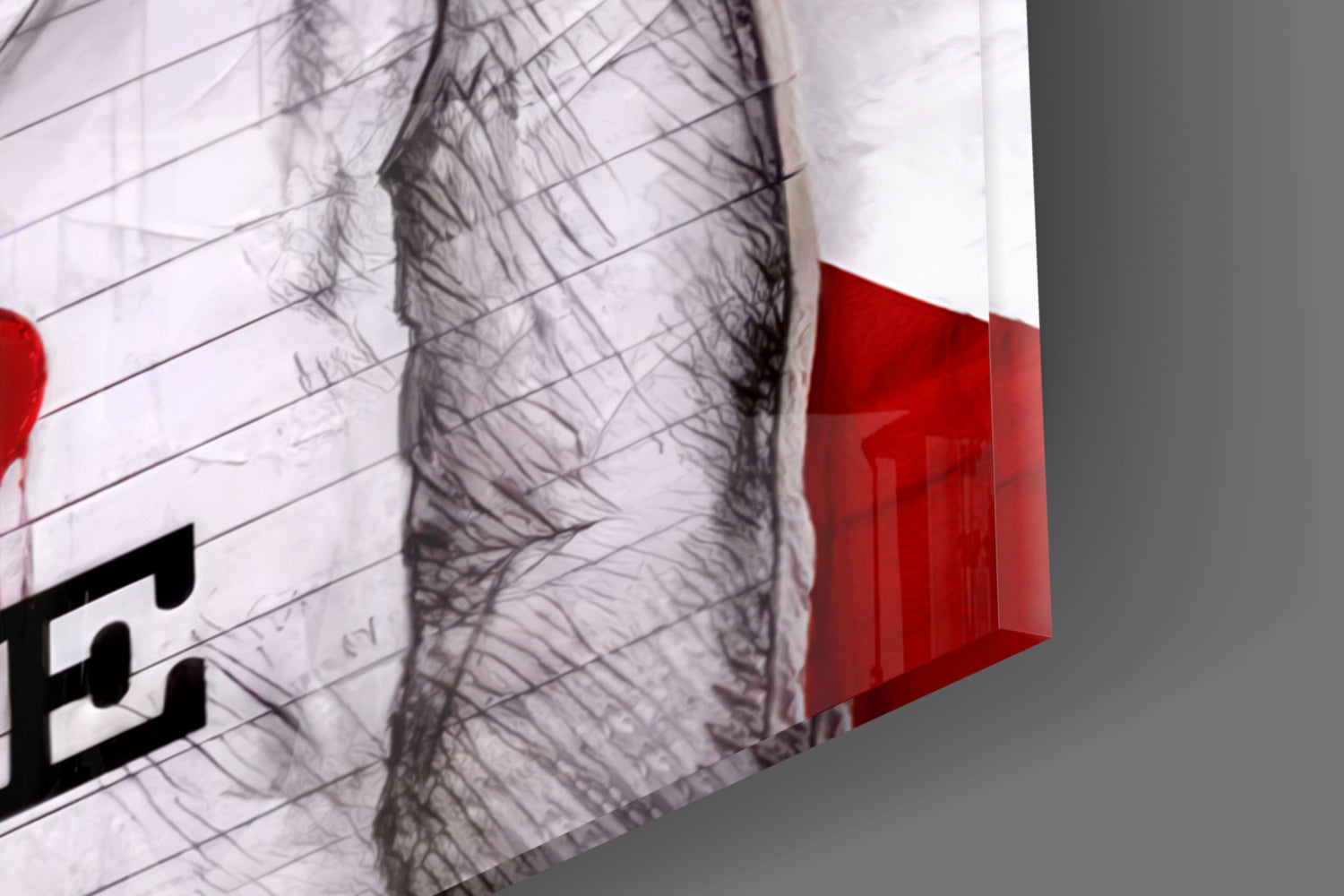 I Love Life Glass Wall Art || Designer Collection.