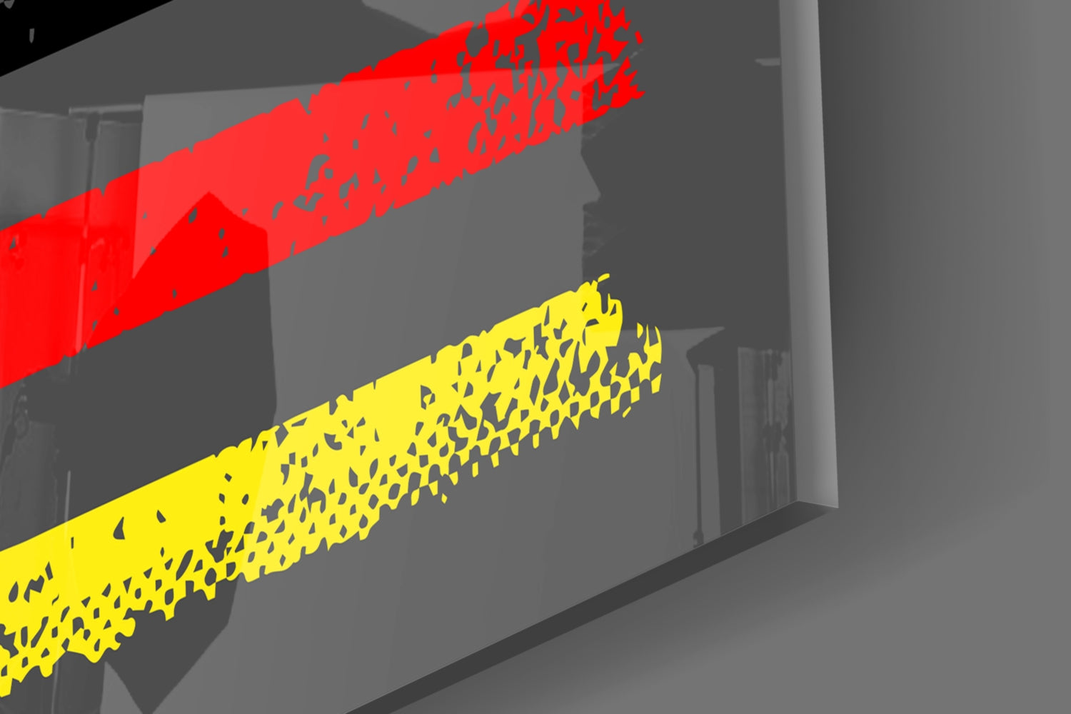 USA - Germany Flag Glass Wall Art || Designer Collection.