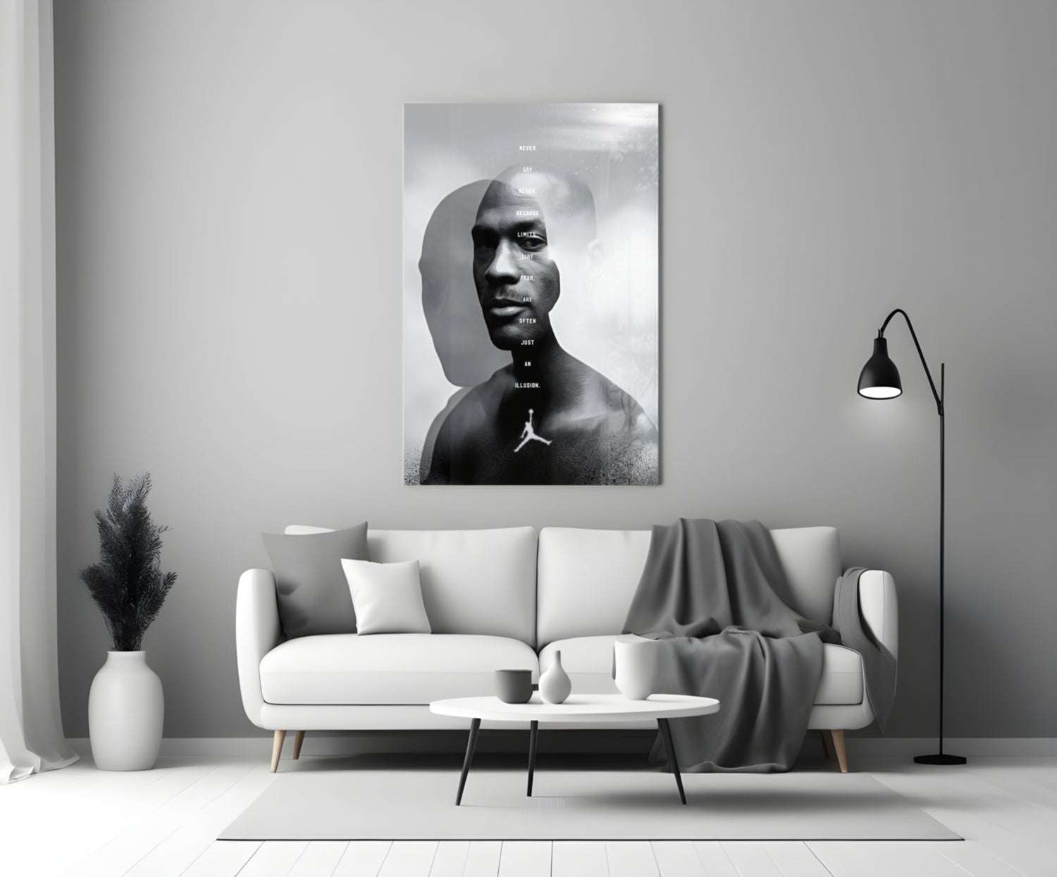 Jordan Glass Wall Art || Designer Collection.